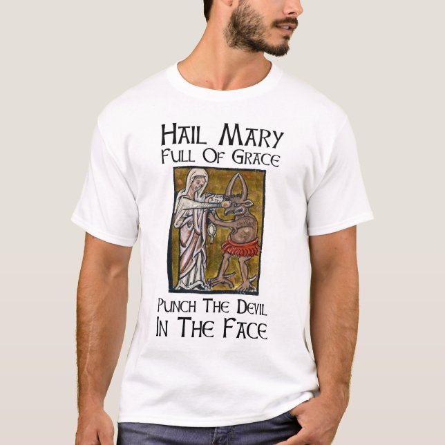 T-shirt Punch the Devil in the Face ! (Devant)
