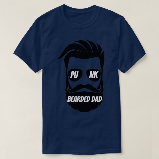 T-shirt Punk barbu papa 3 (Design devant)