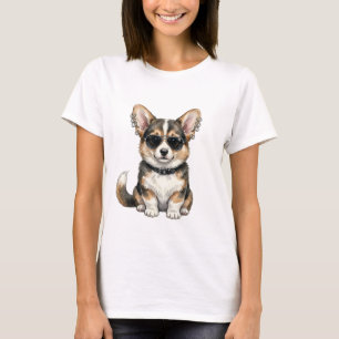 T-Shirt Punk Corgi des deux côtés