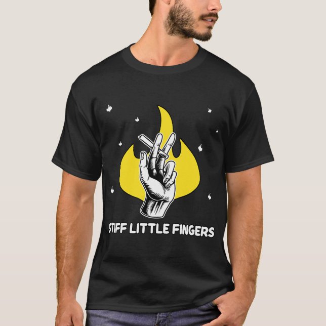 T-shirt Punk de doigts rigides (Devant)
