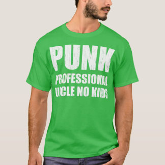 T-shirt Punk Professional Oncle No Kids 3
