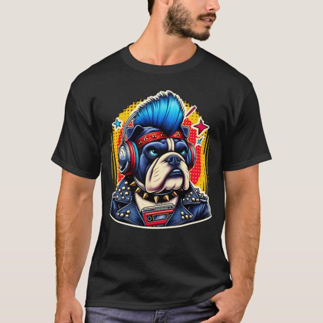 T-shirt Punk rock city (Devant)