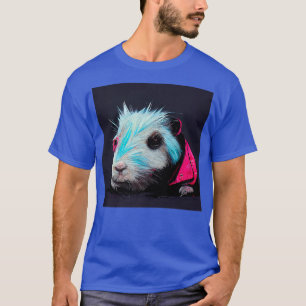 T-shirt Punk Rock Guinéen Cochon Dans Une Veste En Cuir