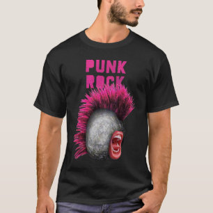 T-shirt Punk Rock Mohawk Pierre Cool cheveux astucieux Old