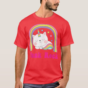 T-shirt Punk Rock Sarcastique Arc-en-ciel Funny Unicorn Pu