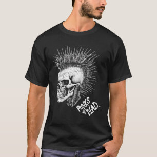 T-shirt Punk Rock Skull Punk Classique Punks Pas Morts
