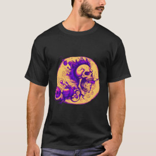 T-shirt Punk Tattoo T Pop Surréalisme Décor T Moins crâne