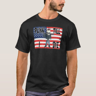 T-shirt Punk Till I Die Drapeau Américain Édition Américai