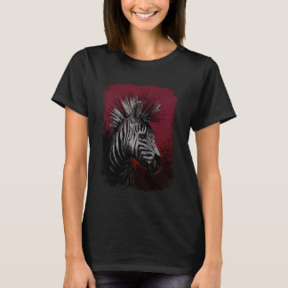 T-shirt Punk Zèbre