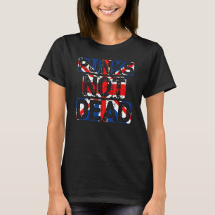 T-shirt Punks pas mort Grande-Bretagne Drapeau Punk Rocker