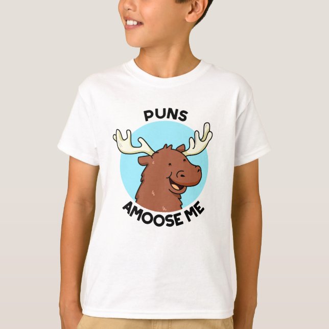 T-shirt Puns Amoose Me Drôle Moose Pun Oie (Devant)
