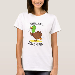 T-shirt Puns Animaux Me Quack Up Funny Pun Canard