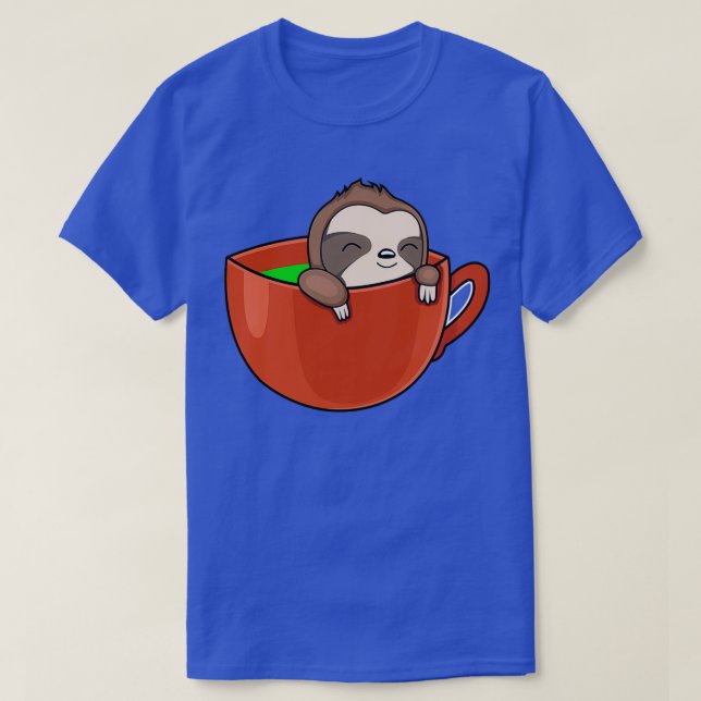 T-shirt Puns café café Sloth (Design devant)
