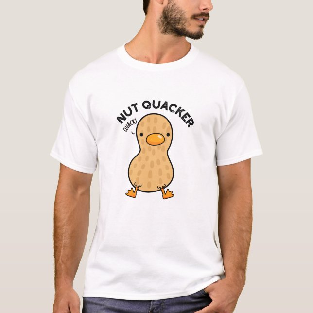 T-shirt Puns d'arachide amusants Quacker de noix (Devant)