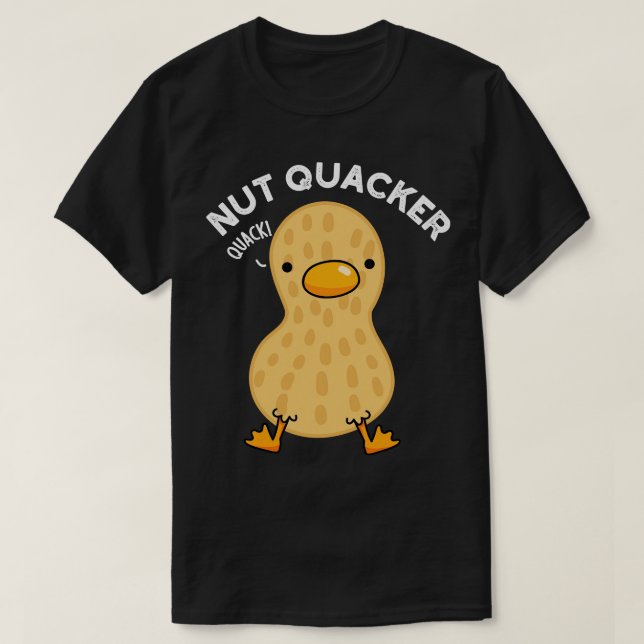 T-shirt Puns d'arachide amusants Quacker de noix (Design devant)
