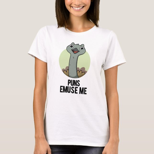 T-shirt Puns Emuse Me Drôle Emu Pun (Devant)