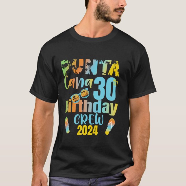 T-shirt Punta Cana 30e Anniversaire de l'équipage 30 ans B (Devant)