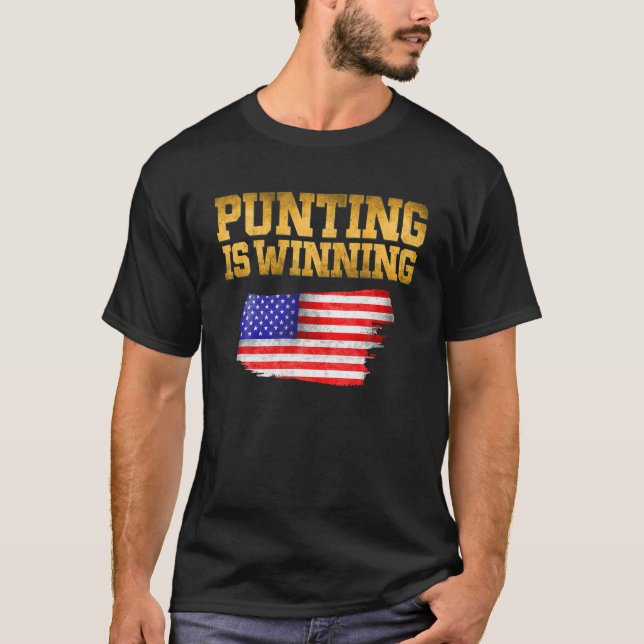 T-shirt Punting est gagnant jeu (Devant)
