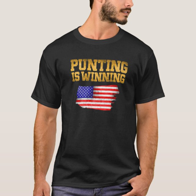 T-shirt Punting est gagnant jeu (Devant)