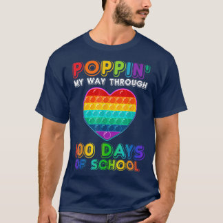 T-shirt Puppin' My Way À Travers 100 Jours De Coeur Scolai