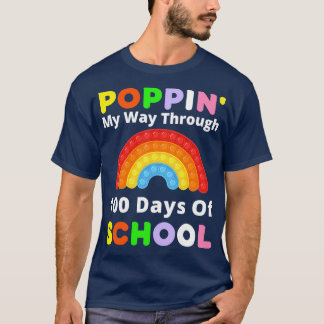 T-shirt Puppin My Way through 100 Days of School Student t