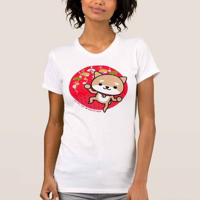 T-shirt - Puppy - Japanese Red (Front)