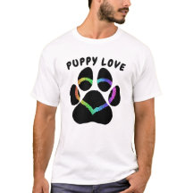 Puppy Love Rainbow Heart