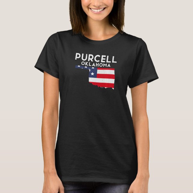 T-shirt Purcell USA State America Travel Oklahoman Premium (Devant)