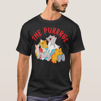 T-shirt Purge Halloween sanglant Vintage toon Chat Love