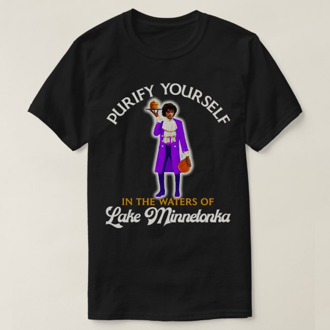T-shirt Purifiez votre vie dans les eaux du lac Minnetonka (Design devant)
