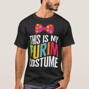 T-shirt Purim C'Est Mon Purim Costume Bow Cravate Juive Co