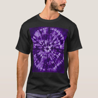 T-shirt Purple Batik Tie Dye Bohemian pattern 