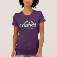 T-shirt purple broyé