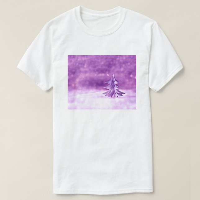 T-shirt Purple Christmas Wonderland (Design devant)