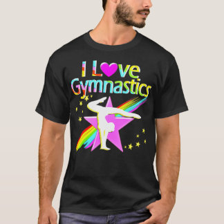T-SHIRT PURPLE ET ROSE J'AIME LA GYMNASTIQUE