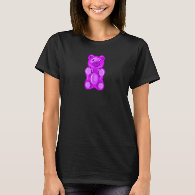 T-shirt Purple Gummy Bear Candy (Devant)