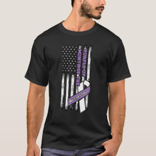 T-shirt Purple Jusqu'Au Mois De L'Enfant Militaire