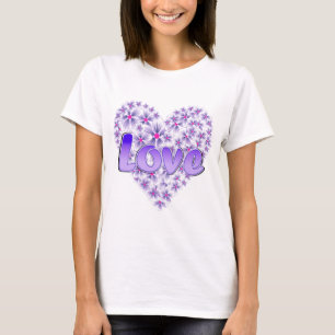 T-shirt Purple Love and Daisies