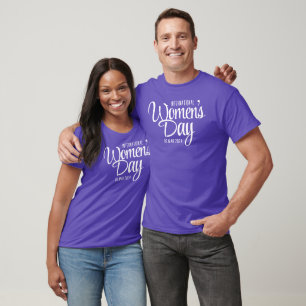 T-shirt Purple Script Journée internationale de la femme 8