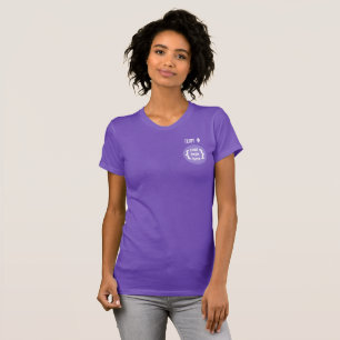 T-shirt Purple Team Spirit, Logo & Message