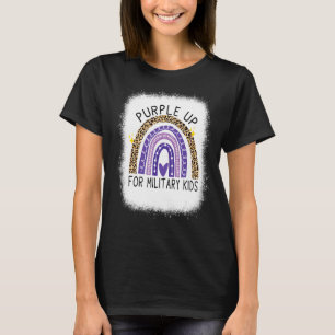T-shirt Purple Up For Military Kids Cool Mois Du Mili