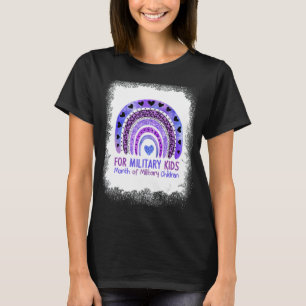 T-shirt Purple Up For Military Kids Cool Mois Du Mili