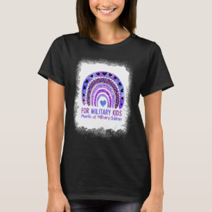 T-shirt Purple Up For Military Kids Cool Mois Du Mili