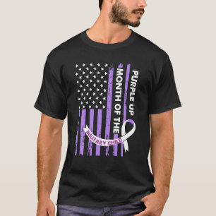 T-shirt Purple Up For Military Kids Mois Of Military Chil