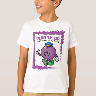 T-shirt Purple Up Military Child 2024