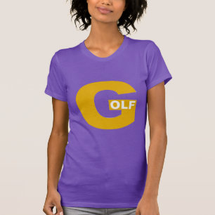 T-shirt purple woman DESIGN GOLF