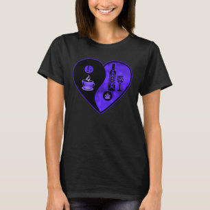 T-shirt Purple Yin & Yang Café & Vin