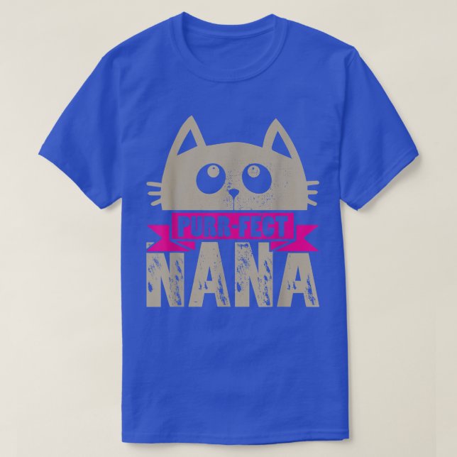 T-shirt PurrFect Nana Funny Kitten Amoureux des chats Vint (Design devant)