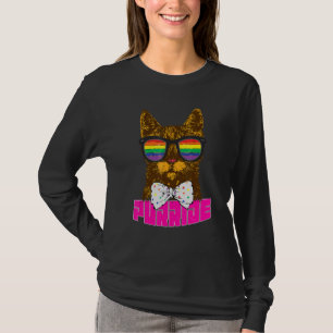 T-shirt Purride Chat Bisexual Gay pride Rainbow LGBT Sungl