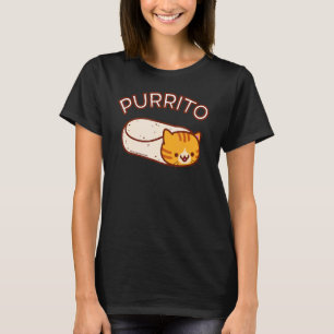 T-shirt Purrito Le Chat Burrito Orange Tabby